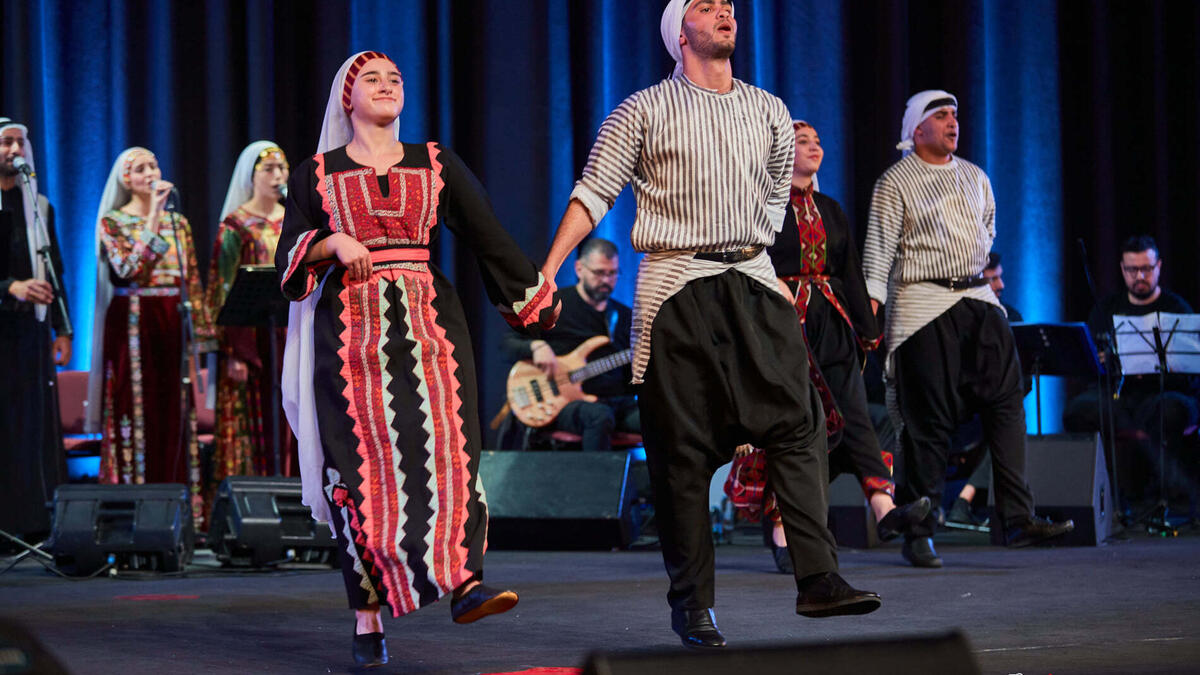 Al Hanouneh Folklore Dancing Group Perform in Jordan