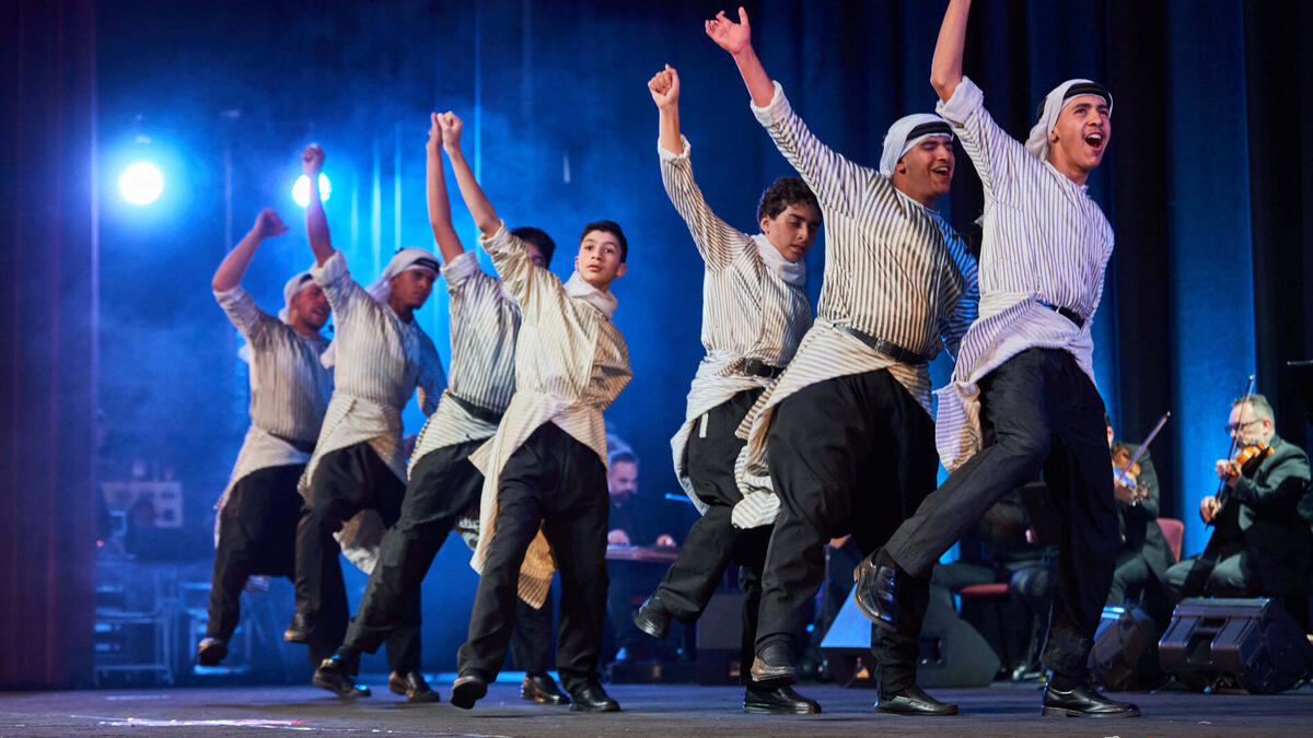 Al Hanouneh Folklore Dancing Group Perform in Jordan