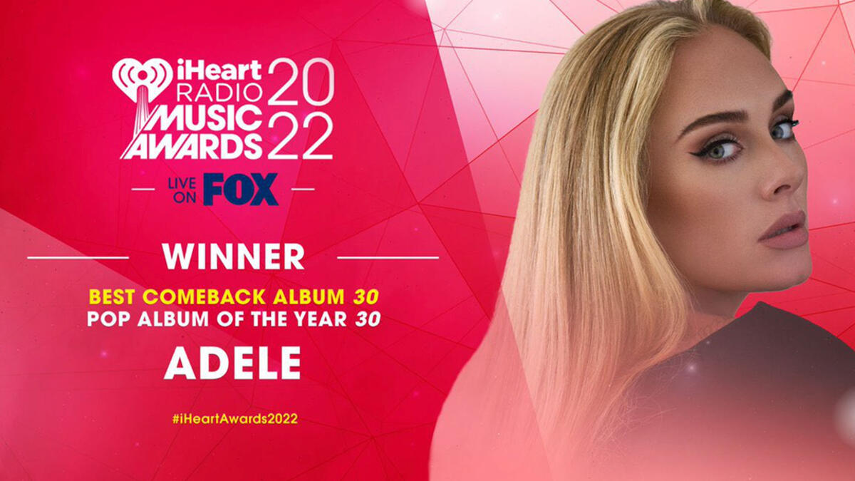 Best Comeback Album: 30 - Adele