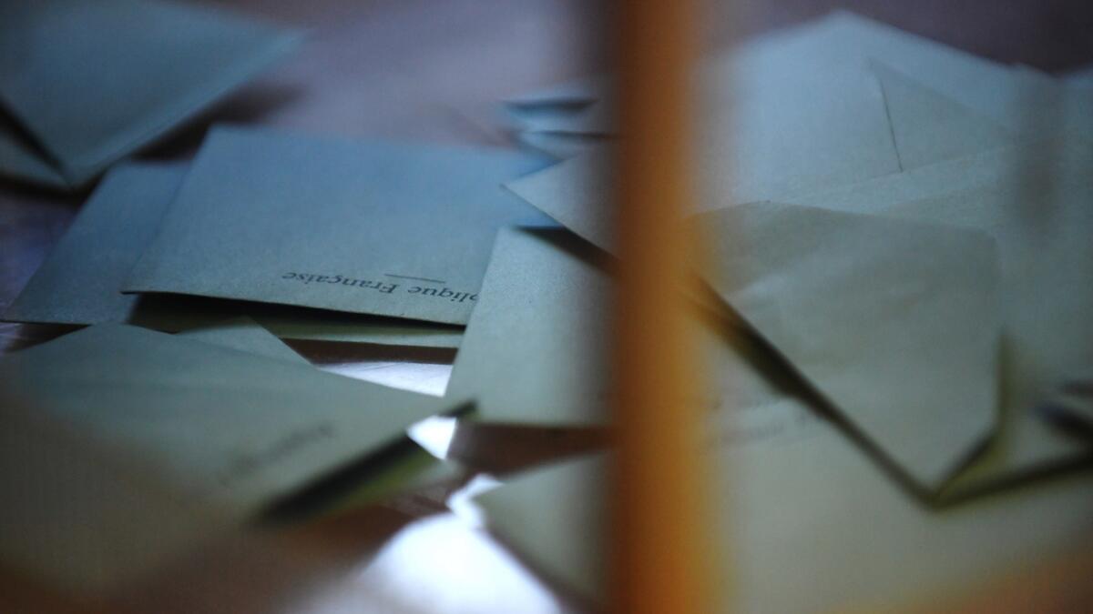 The first round of France's presidential election