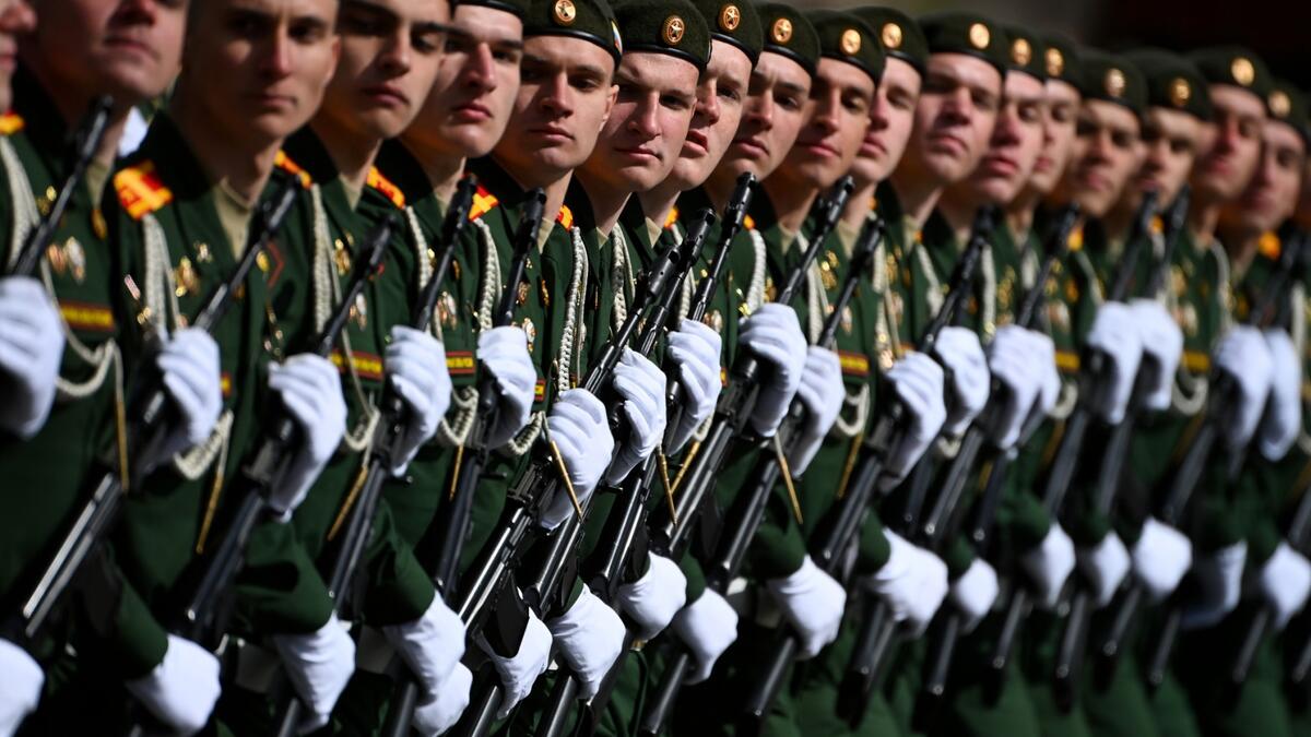 Victory Day military parade in central Moscow