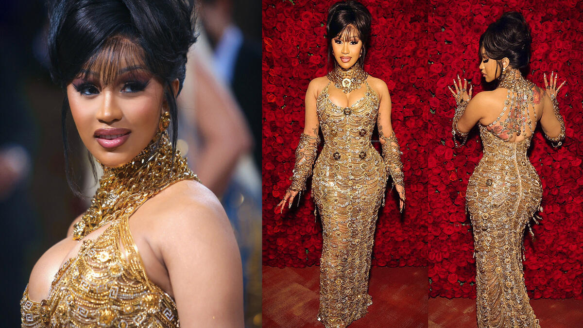 Cardi B in Atelier Versace