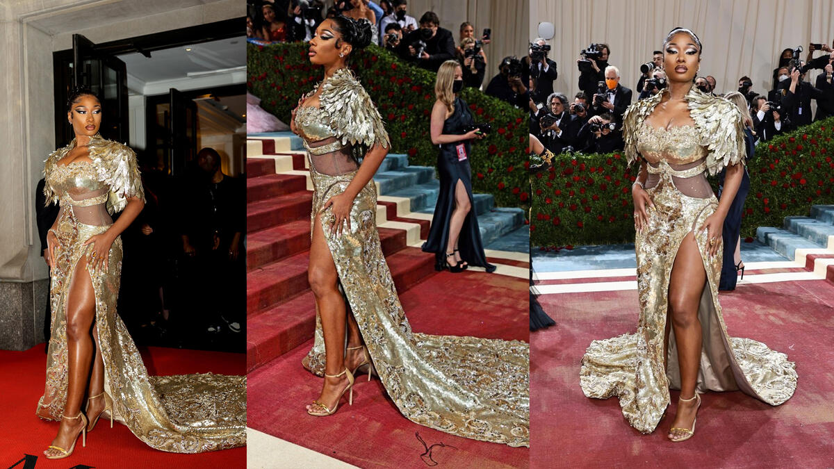 Megan Thee Stallion in Moschino.