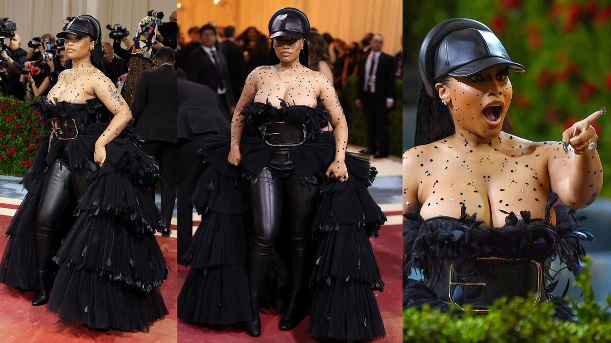 Nicki Minaj in Burberry