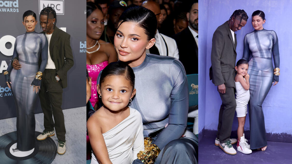 Kylie Jenner, Stormi and Travis Scott