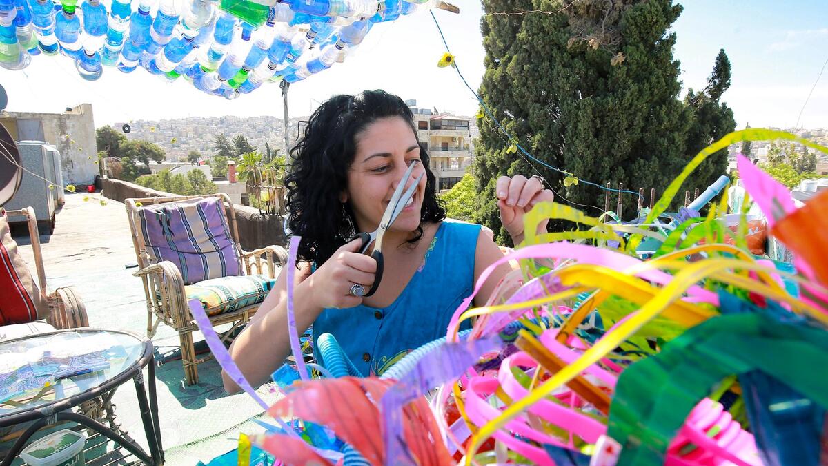 Jordanian-based Artist Raises Awareness About Environment Through Art