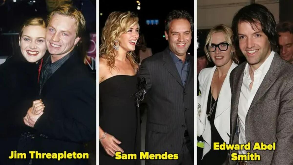 الممثلة كيت وينسليت: تزوجت من المخرج جيم ثريبلتون (1998-2001)، ومن ثم من المخرج سام مينديز (2003-2011)، وبعدها رجل الأعمال إدوارد أبيل سميث (2012 إلى الوقت الحاضر).