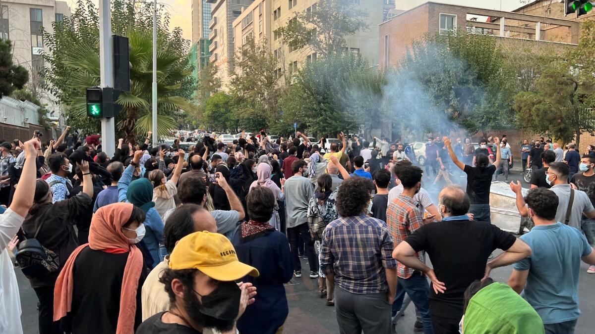Fresh protests broke out on September 19 in Iran over the death of a young woman who had been arrested by the "morality police" that enforces a strict dress code, local media reported. (Photo by AFP) Mahsa Amini