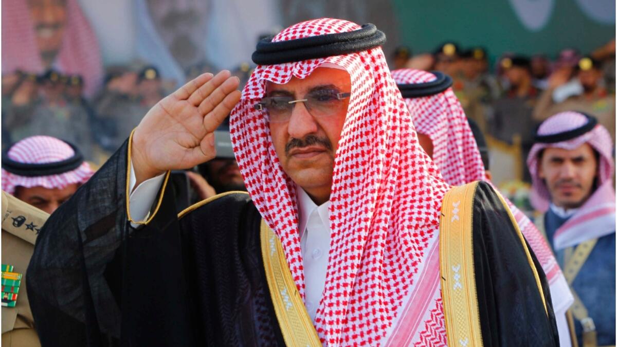 الأمير السعودي محمد بن نايف بن عبد العزيز آل سعود (2015-2017): أقيل من منصبه وخلفه ابن أخيه ولي العهد الحالي محمد بن سلمان.