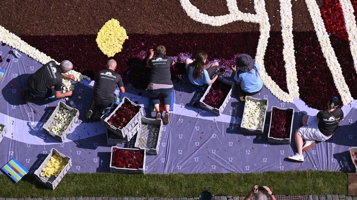 Louise, 11, one of the youngest, said, "It's exhausting, especially in the sun, but we're given plenty of water."