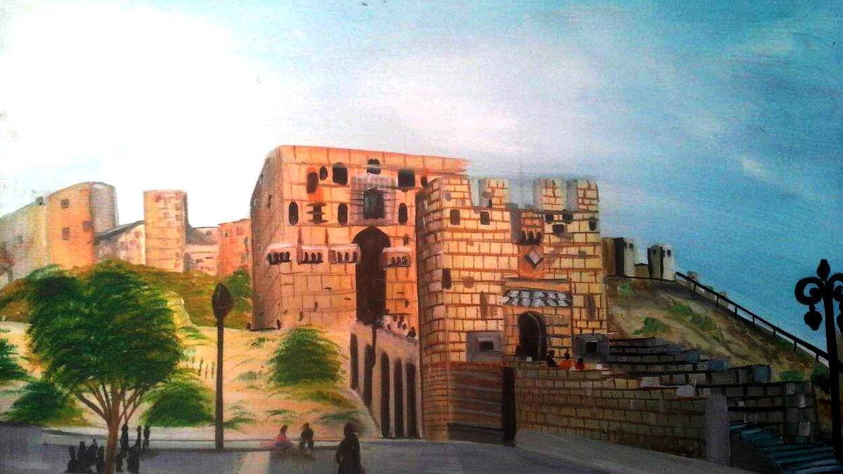 Saledin-zaatari-camp-art-palmyra-2015