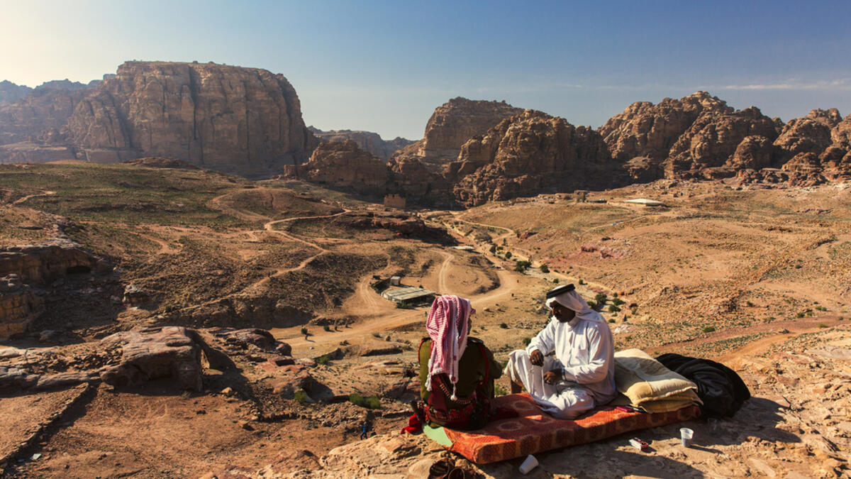 Bedouin rest in the desert of Wadi Rum. Bedouins are a part of a desert-dwelling Arabian ethnic group (Shutterstock/File Photo)