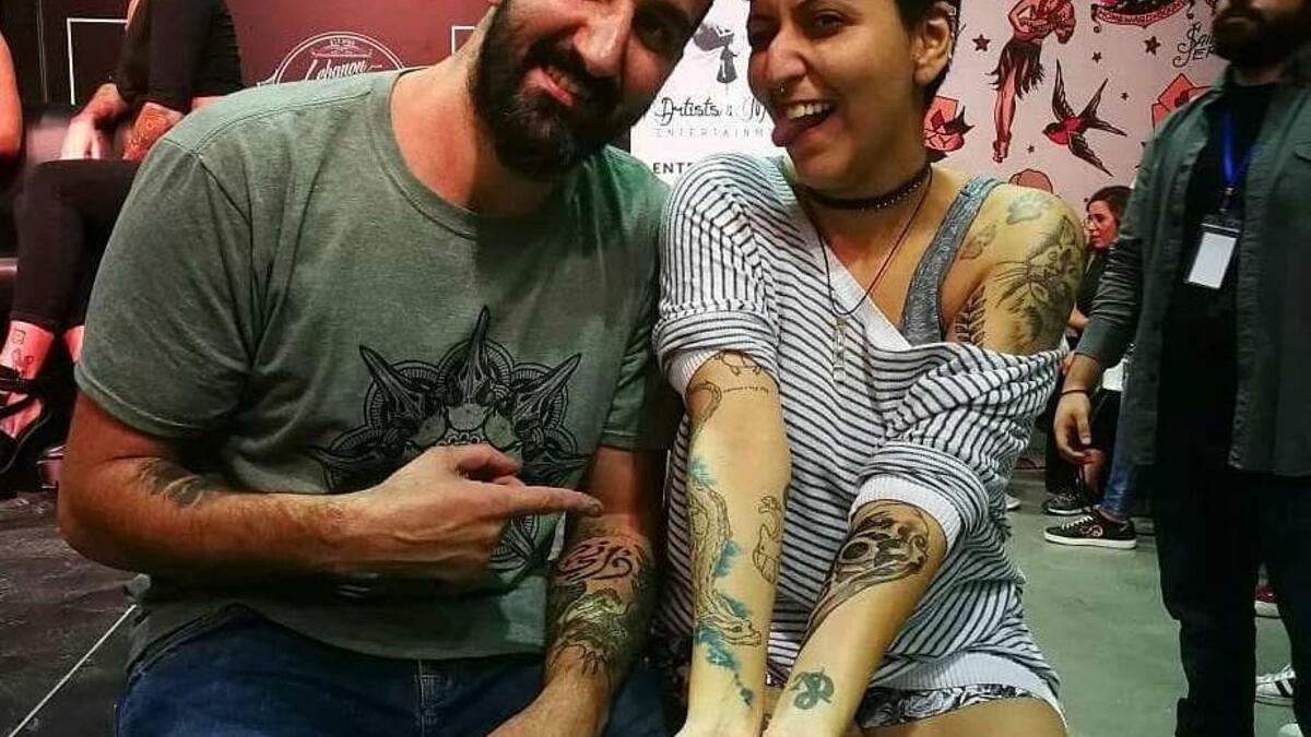 This girl got 4 tattoos in 3 days (Favebook)