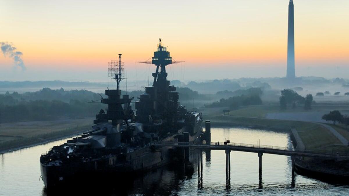 Last remaining American battleship to have served in the war (Twitter)