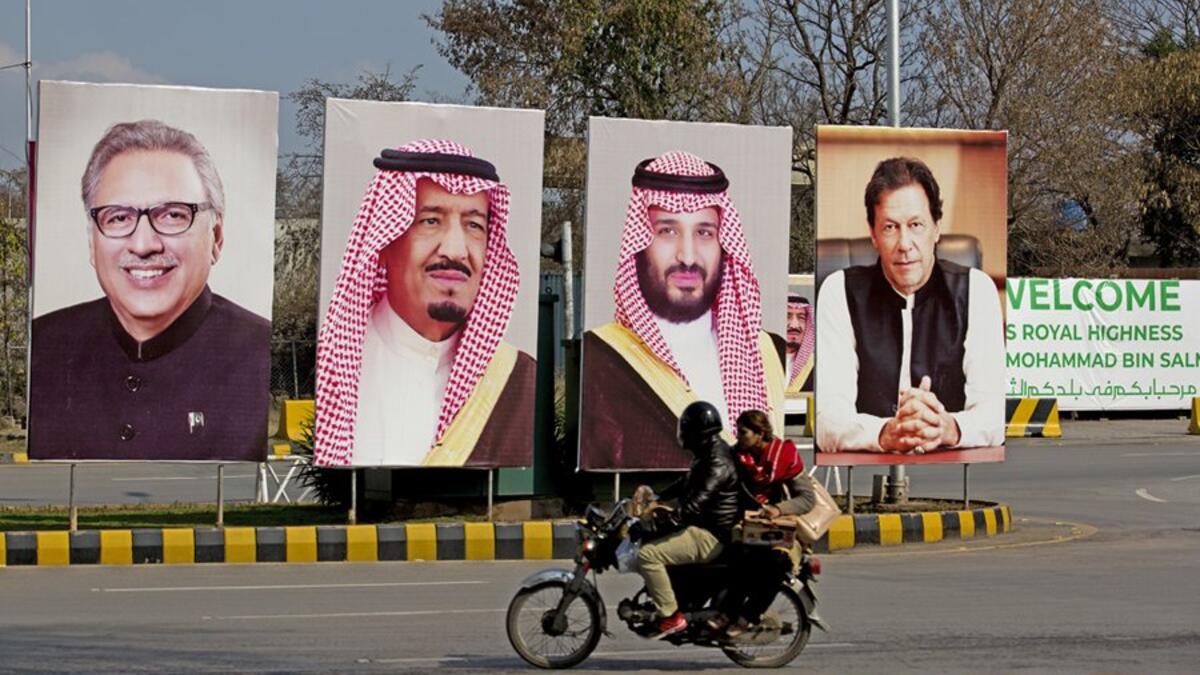 Crown Prince of Saudi Arabia Mohammed Bin Salman received a big welcome in Pakistan (Twitter)