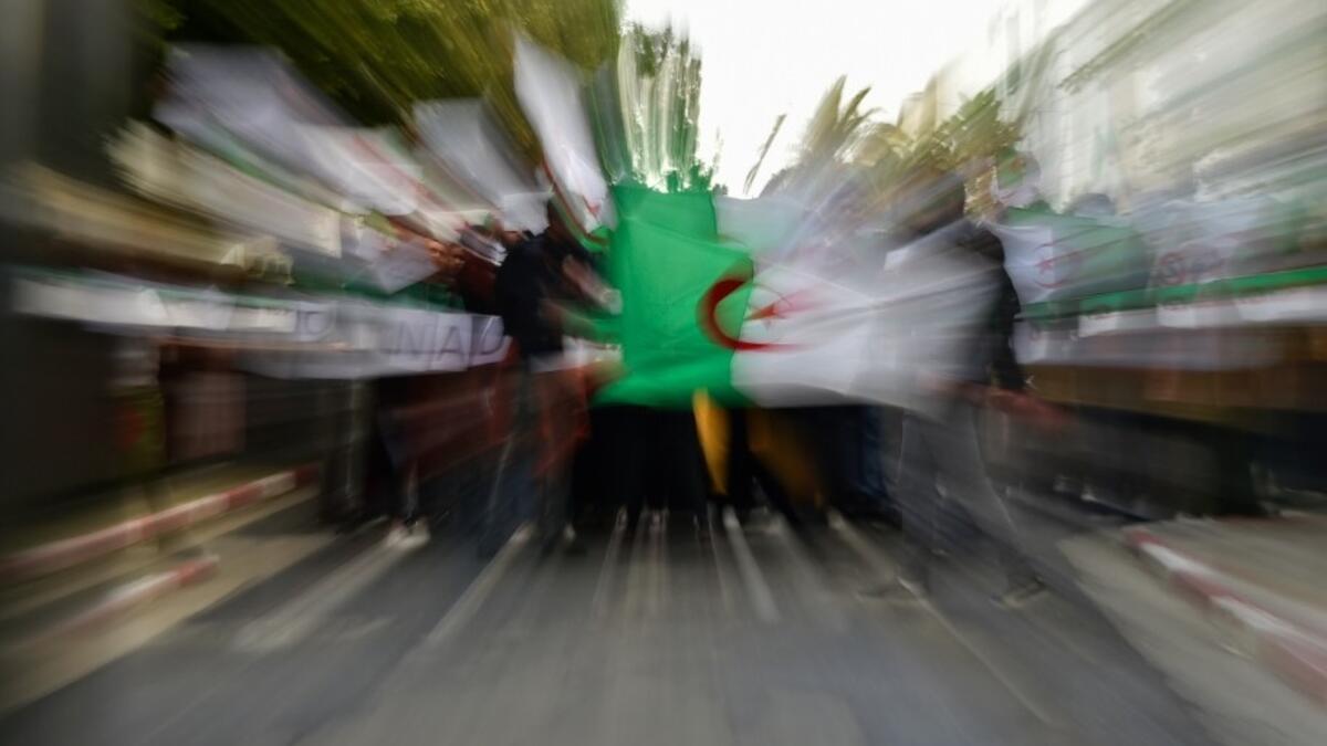 Algerian students protest in the capital Algiers against ailing President Abdelaziz Bouteflika's bid for a fifth term
RYAD KRAMDI / AFP