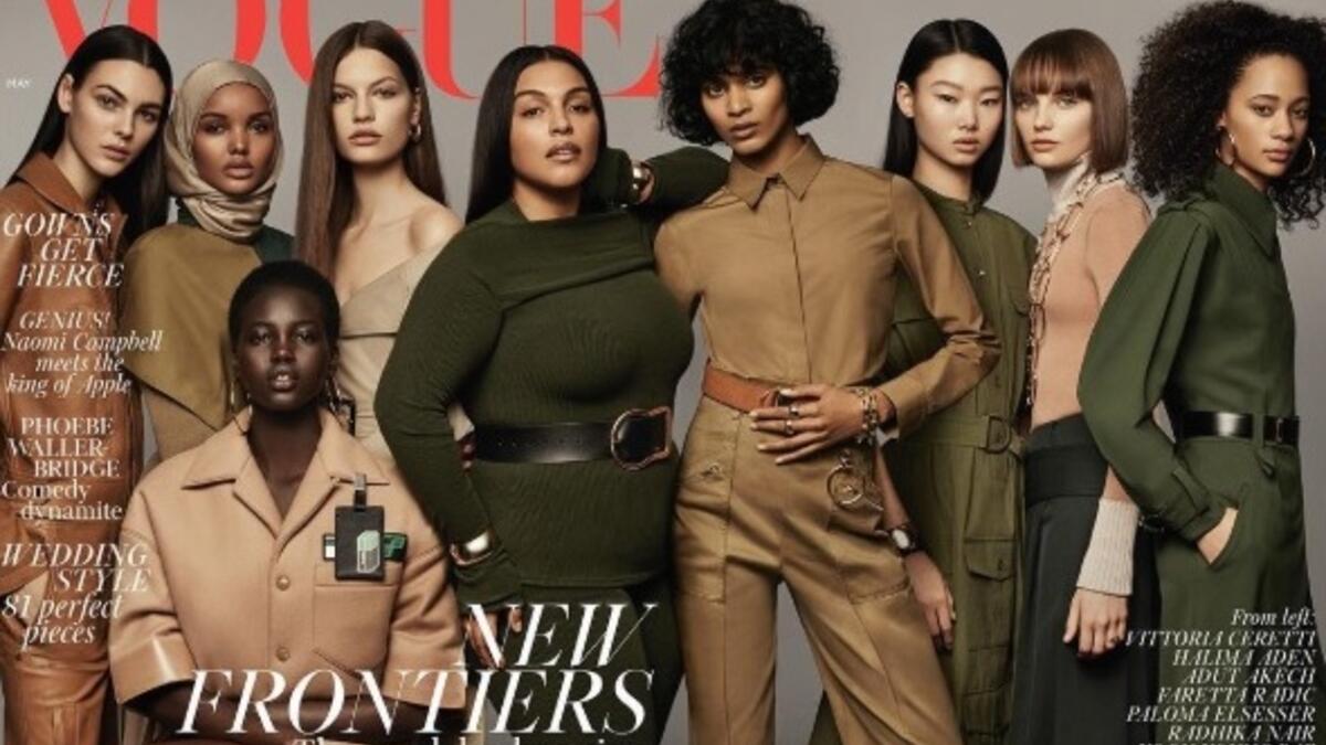 It’s taken 102 years for there to be a hijabi model on the cover. People are very proud of this moment. (Instagram)