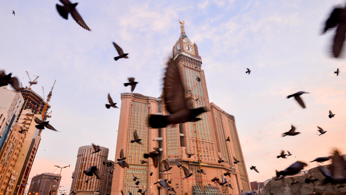 Skyline with Abraj Al Bait (Royal Clock Tower Makkah) in Mecca, Saudi Arabia (Shutterstock/File Photo)