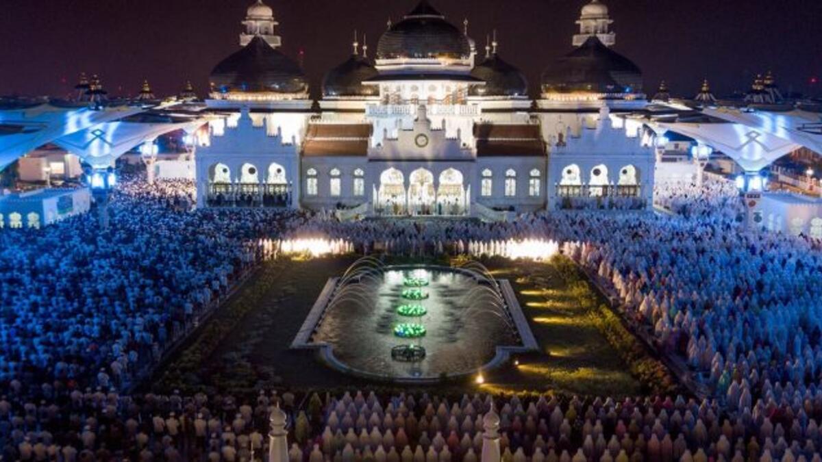 Baiturrahman Mosque, Indonesia: The Baiturrahman Grand Mosque is a symbol of religion, culture, spirit, strength, struggle and nationalism of the Acehnese people. The mosque is a landmark of Banda Aceh and has survived the 2004 Indian Ocean tsunami. (AFP PHOTO)
