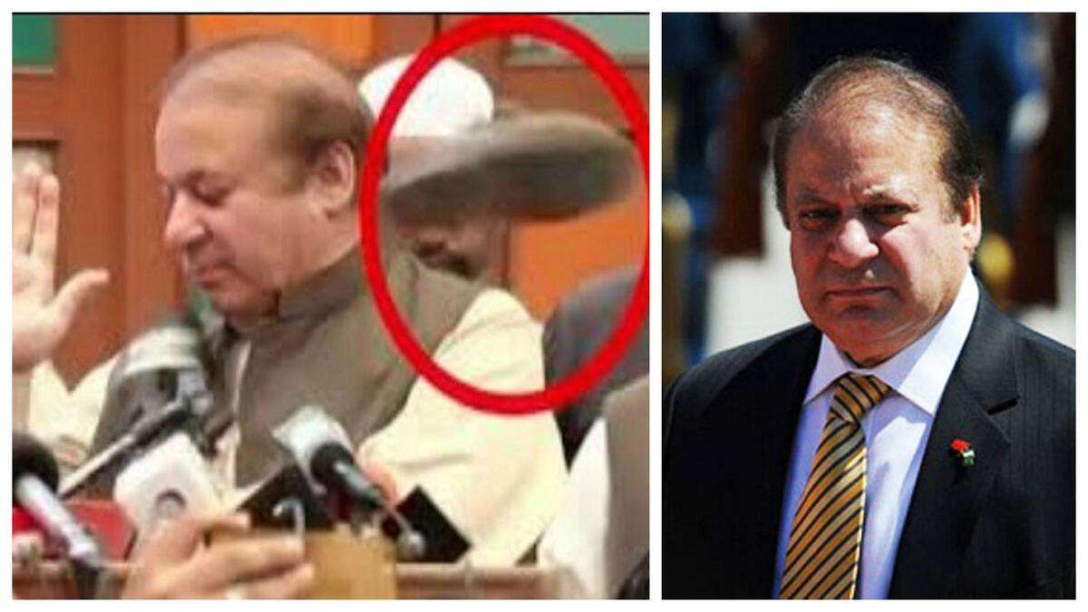 في 2018، قذف طالب باكستاني رئيس الوزراء السابق نواز شريف بالحذاء خلال تجمع حاشد بمدينة لاهور شرقي البلاد.