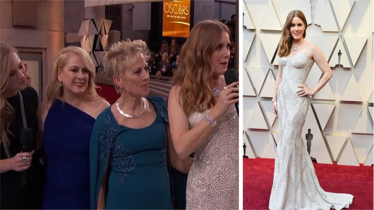 بات الأوسكار وكأنه حفلًا عائليًا خاصًا، بعد أن اصطحبت النجمة "إيمي آدمز" والدتها "كاثرين" وشقيقتيها "جولي" و"آنا" الى الحفل بالاضافة الى ابنتهت "أفيانا أوليا لو جالو".