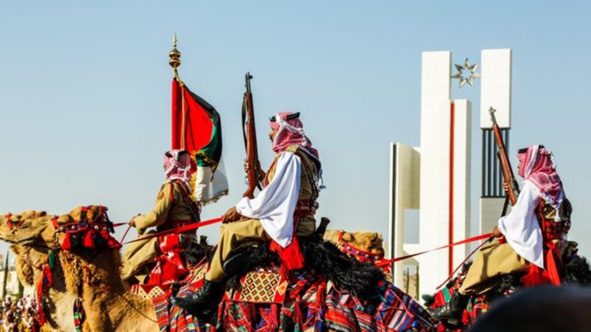 Jordan's annual Flag Parade. (@JoEmbassyUS/Twitter)