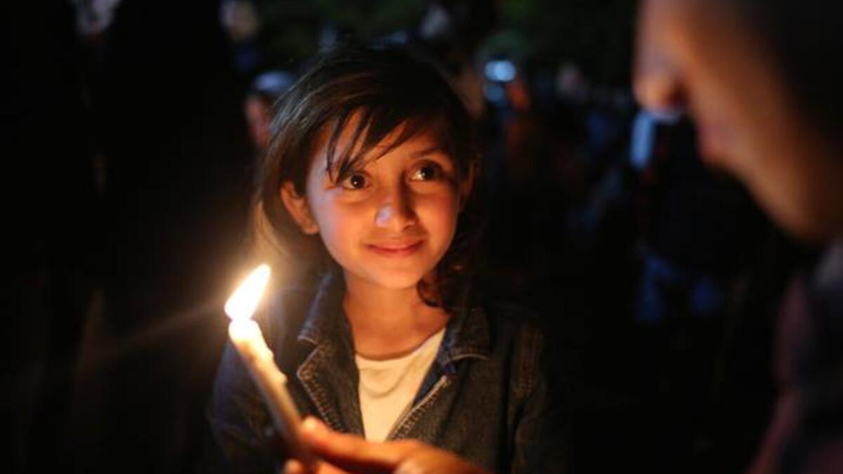 Yazidis in northern Iraq celebrating the Festival of Assembly (Twitter)