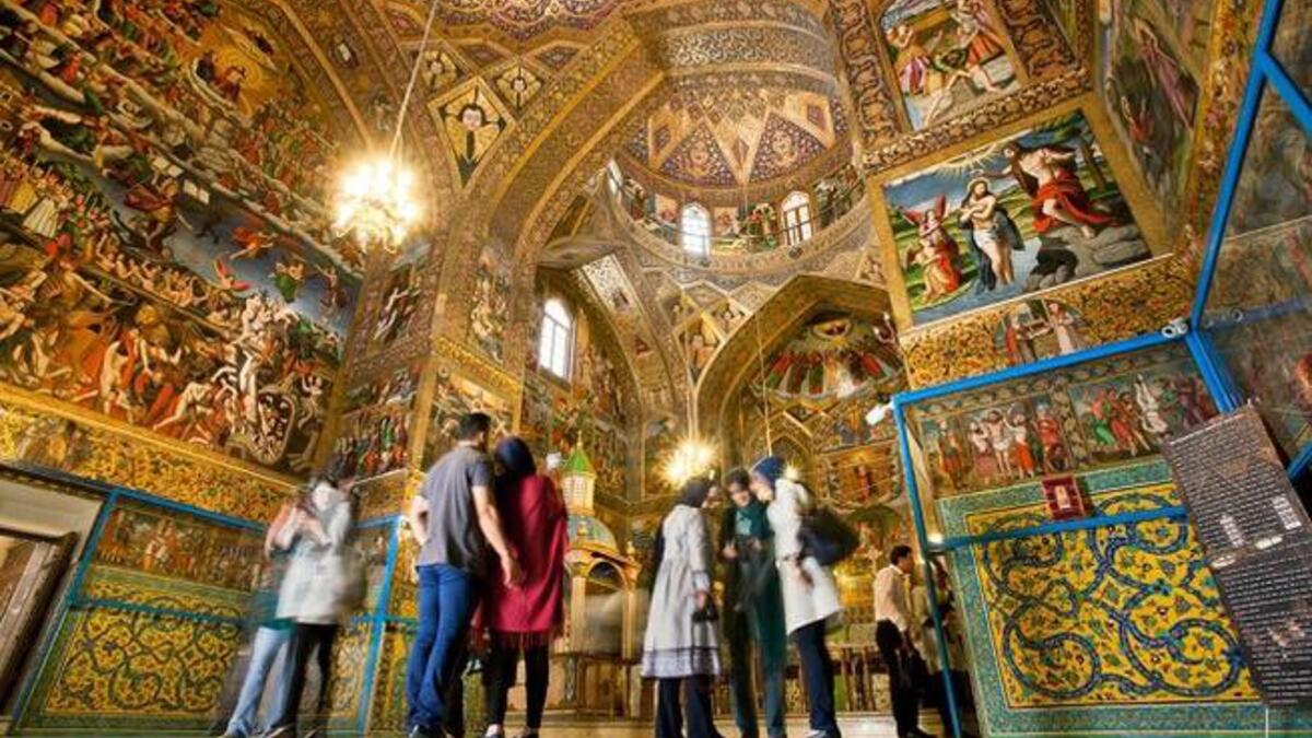 Van Church in Isfahan, Iran
The Holy Savior Cathedral, also known the Church of the Saintly Sisters, is a cathedral located in the New Julfa district of Isfahan, Iran. It is commonly referred to as the Vank, which means "monastery" or "convent" in the Armenian language (Twitter)