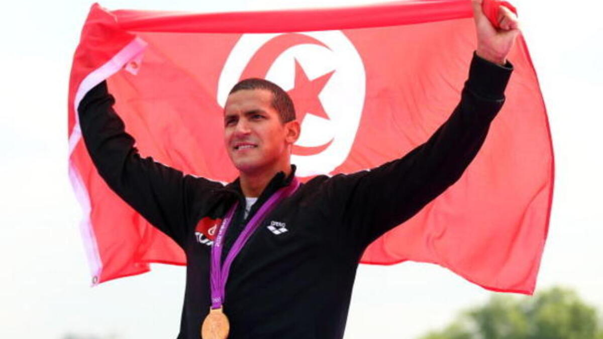 Oussama Mellouli swims to Olympic Gold for Tunisia at London