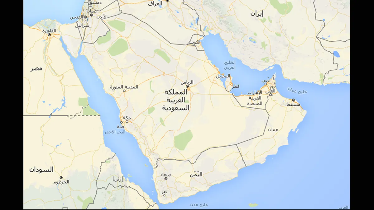 arabian peninsula map