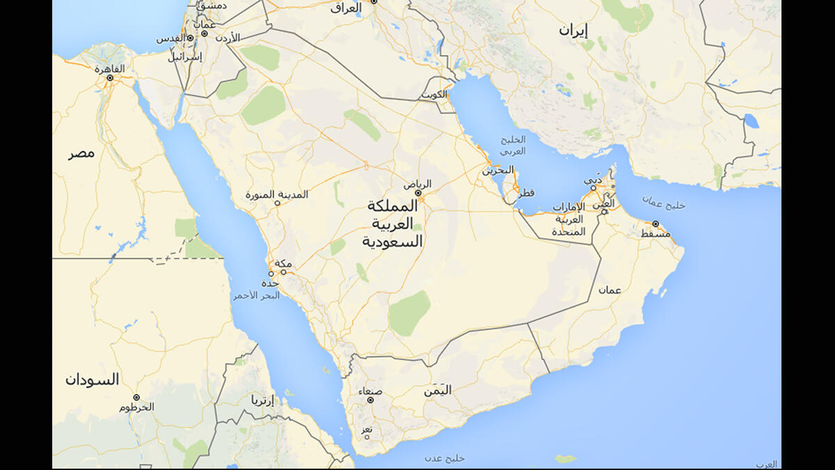 arabian peninsula map