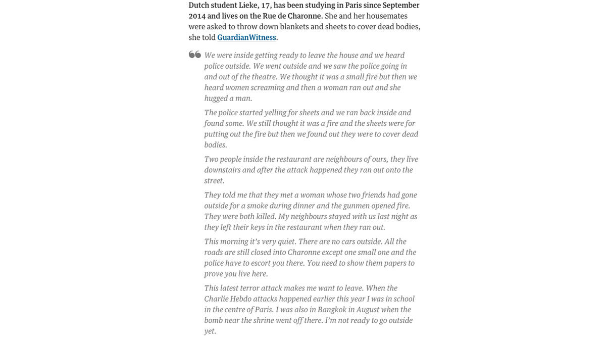 guardian dutch student sheets and blankets #parisattacks