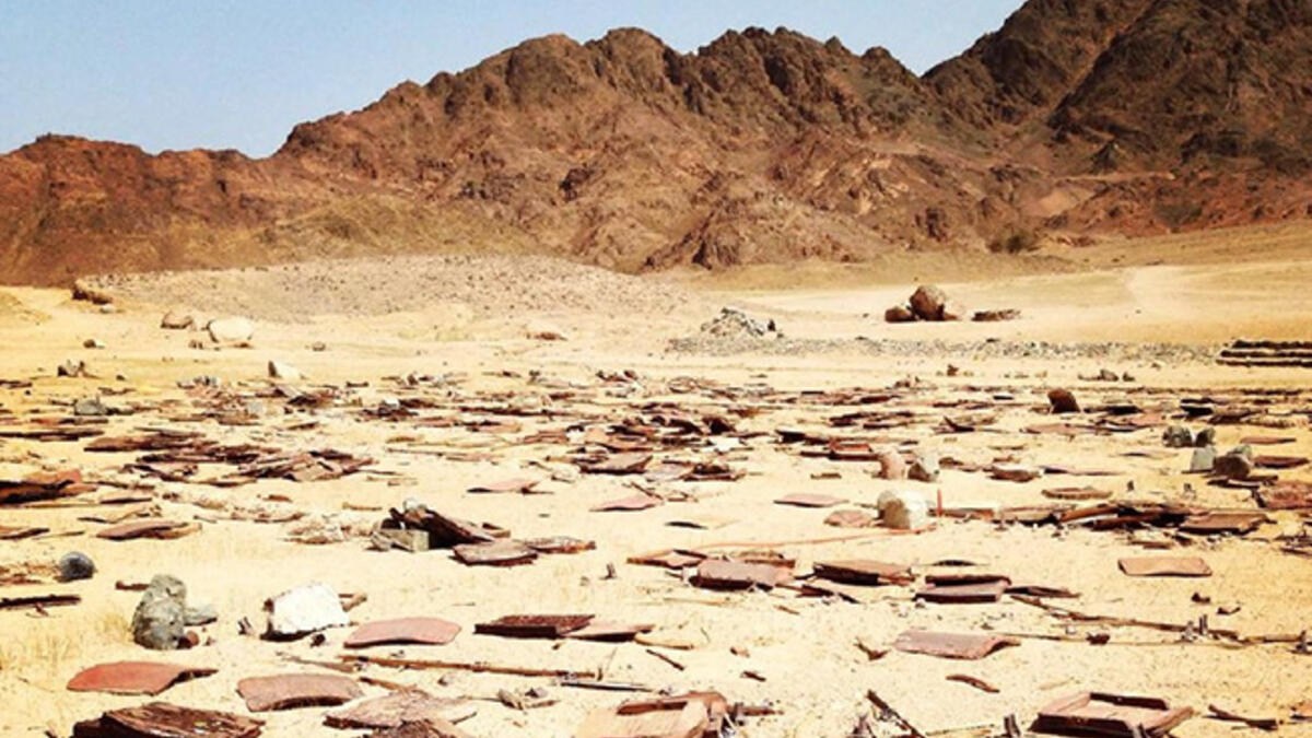 Abandoned Sinai outdoor cinema