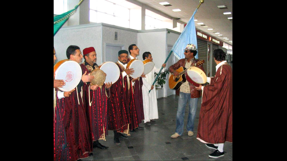zaffeh Arab wedding march airport lounge