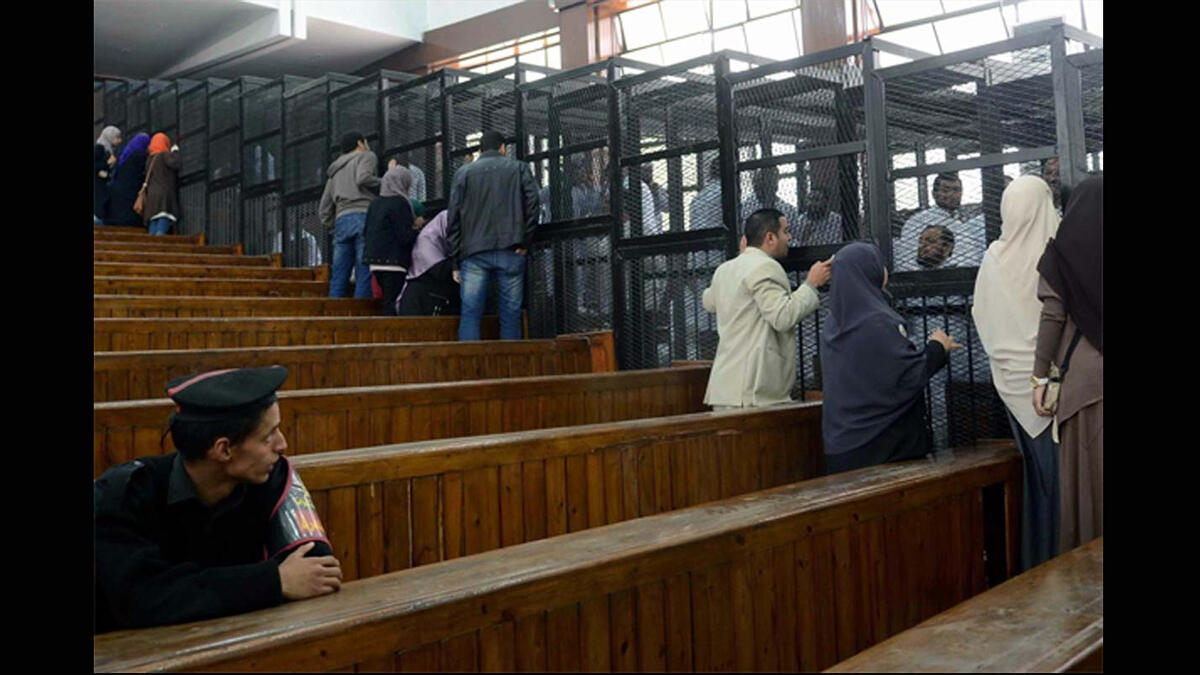 egypt cages in court