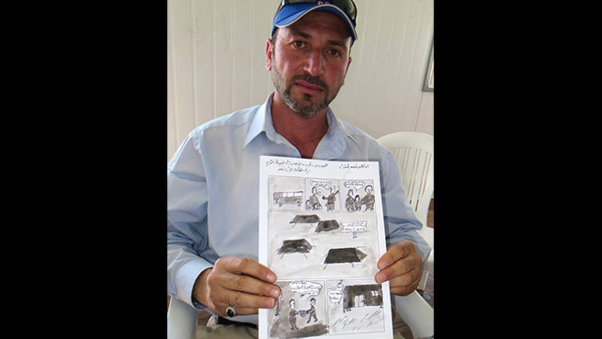 Ibrahim's village was barrel-bombed repeatedly, killing many of his immediate family. He escaped to Zaatari with his wife and two young children, where they now live in a 200-square-foot metal caravan. What's remarkable? That his story is not at all remarkable among the stories of Zaatari.