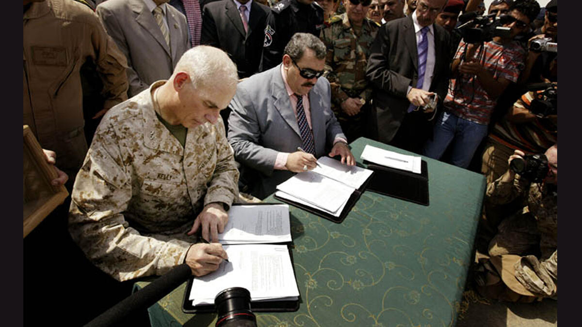 US signs anbar province to iraq 2008