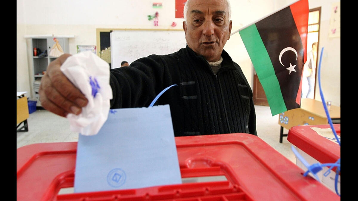 In Feb. 2014, three years after the overthrow of Gaddafi, the General National Council’s mandate expires. The GNC has accomplished little, due to gridlock between Islamists and nationalists. Ordinary Libyans are angry at how little progress it has made. An election is held to draft a constitution, but voter turnout is paltry.