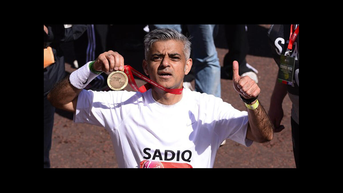 Sadiq Khan London Marathon