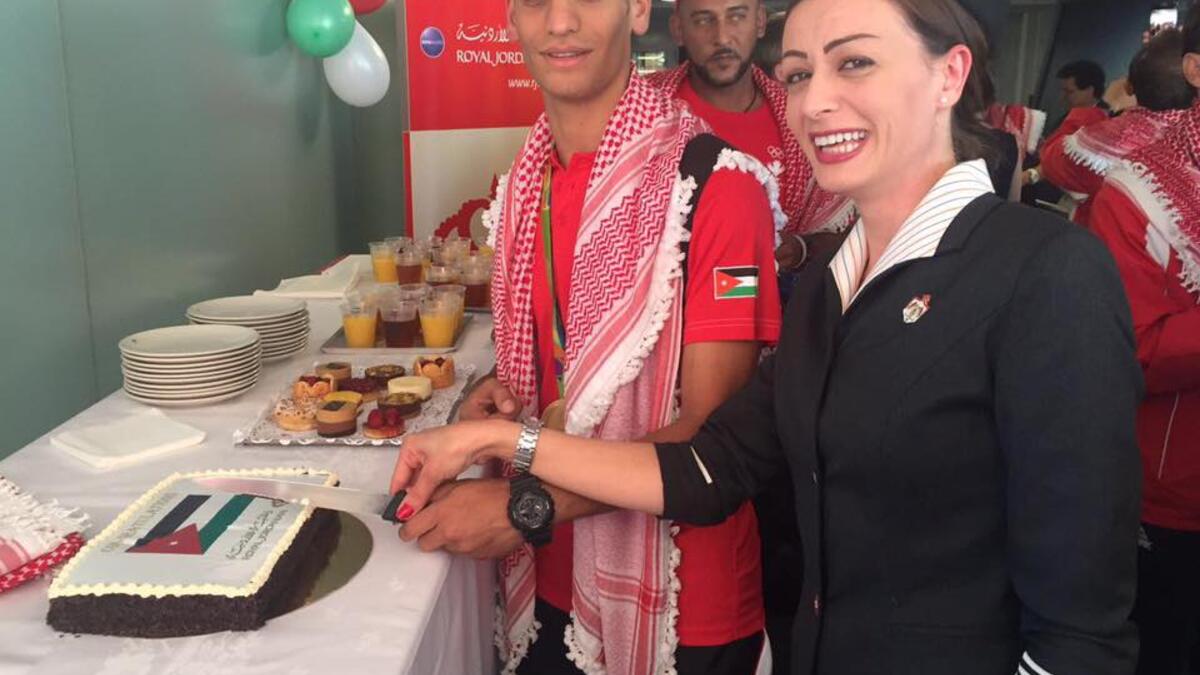 Olympic gold medalist taekwondo champion Ahmad Abughaush