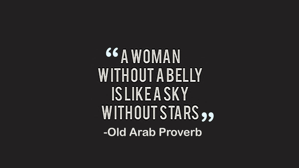 Woman belly quote