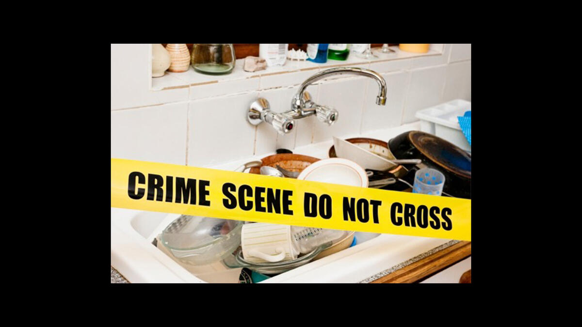 dirty dishes kitchen