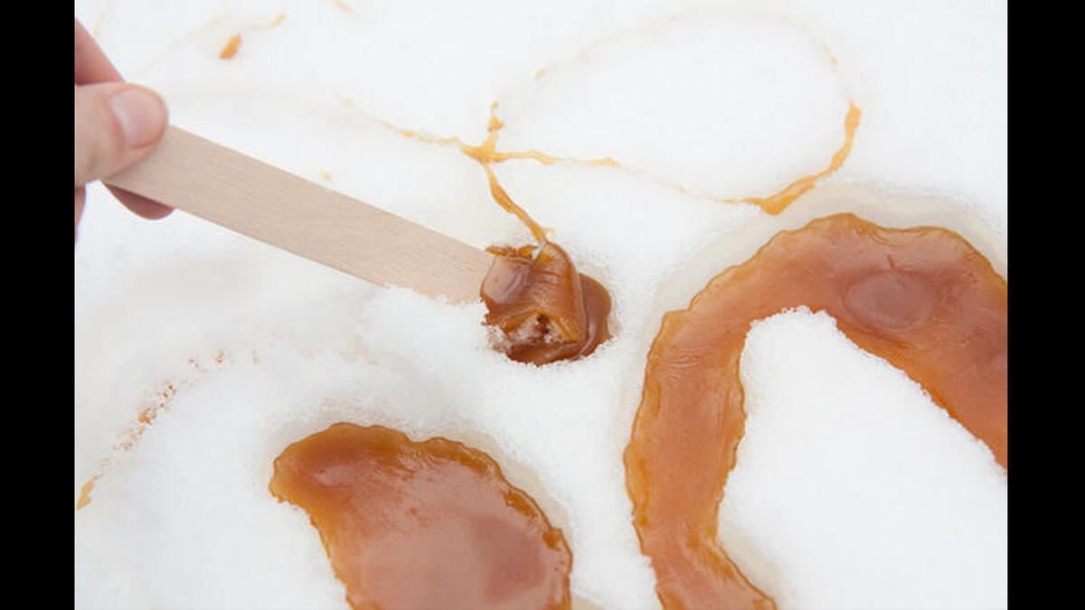 maple syrup snow candy
