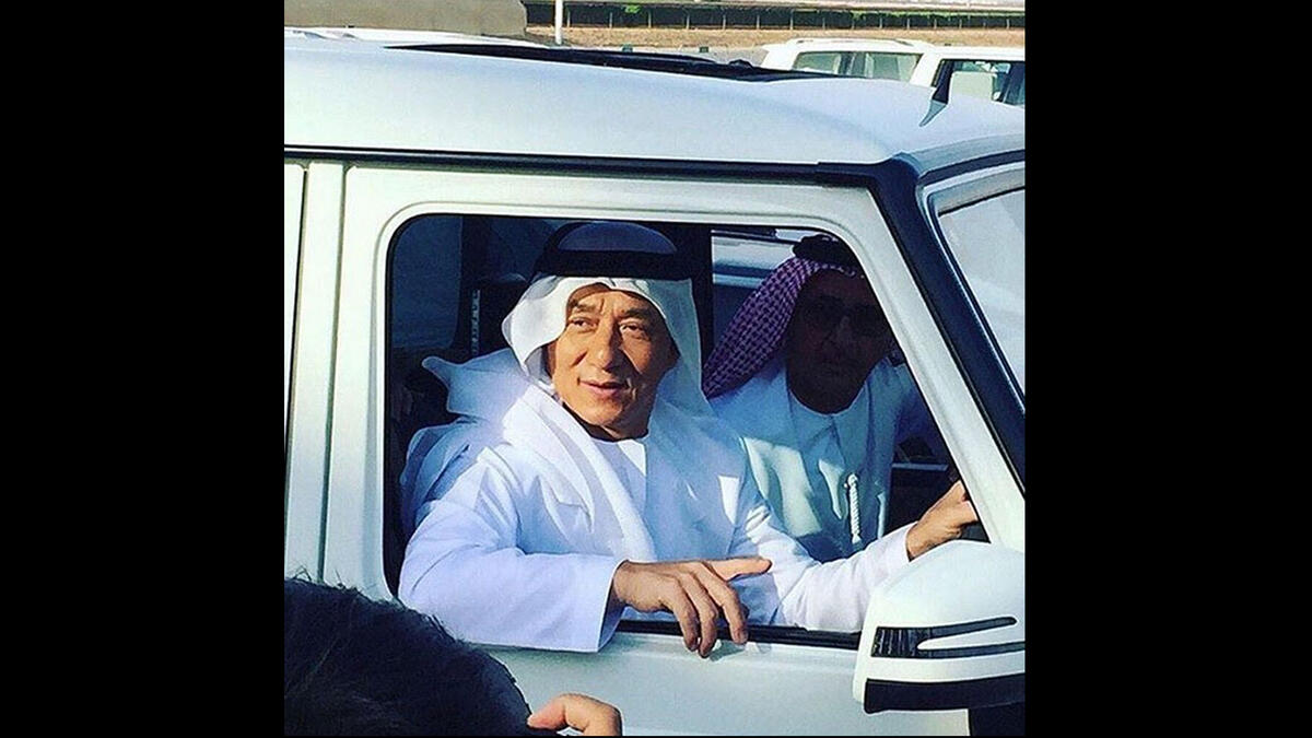 Jackie Chan arabic dress