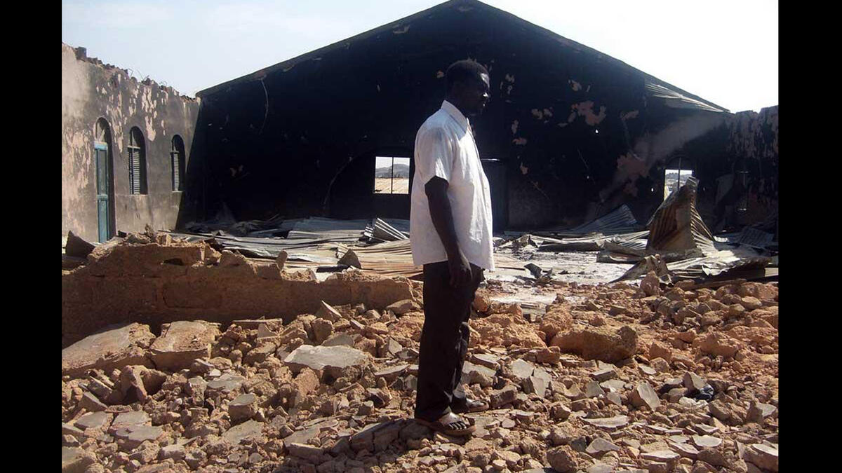 nigeria christian church burned