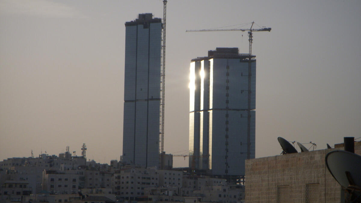 glare off skyscrapers