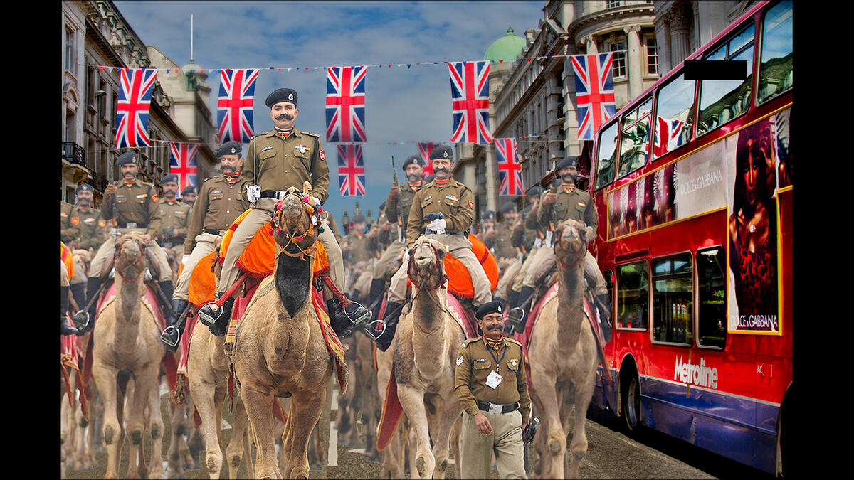 london mounted camel police