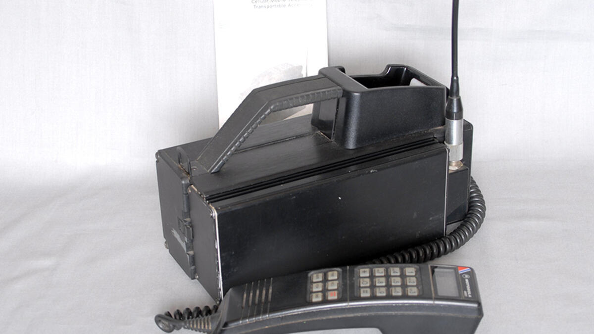 big old motorola cell phone