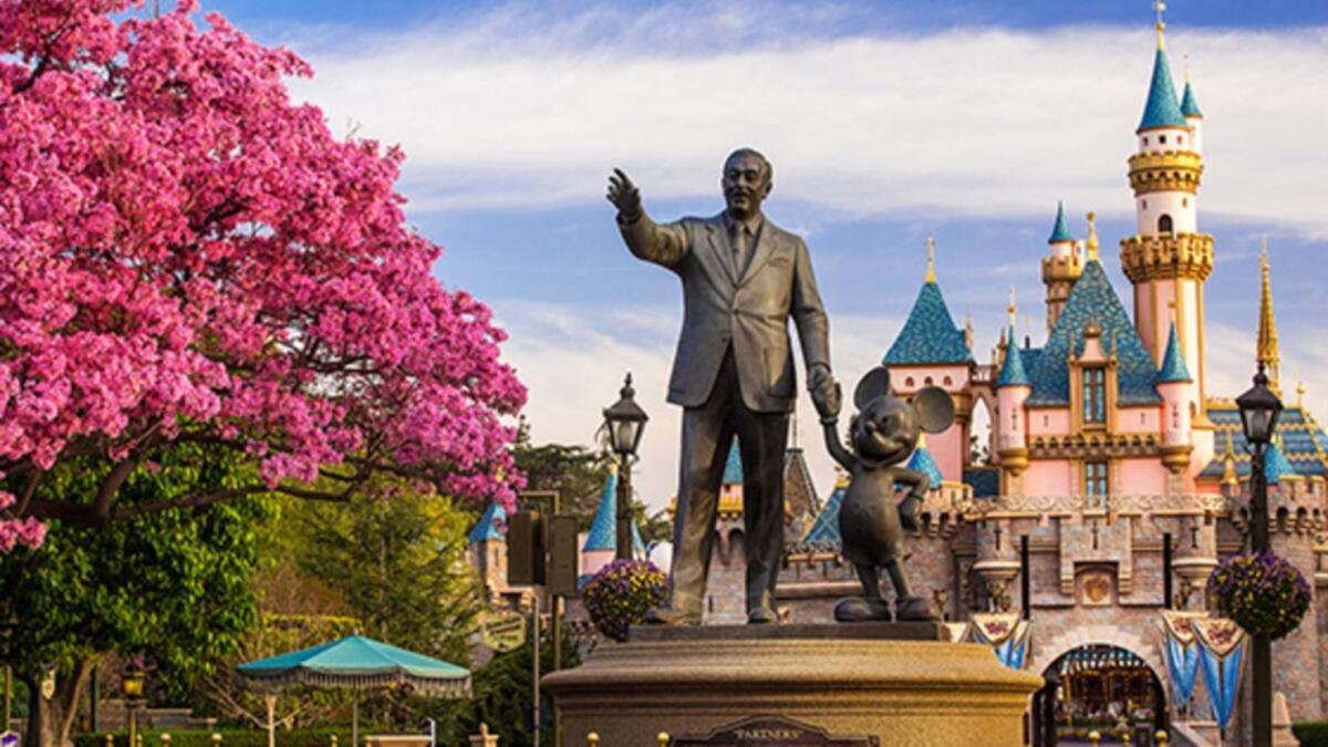 Let the Partner Statues welcome you to a realm of the Imagination at Disneyland Park. (disneyland.disney.go.com)