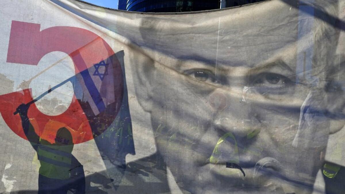 Responding to a call on the social media, hundreds of demonstrators wearing yellow vests imitating the ongoing riots in France, protested, Friday14 December, 2018, in Tel Aviv and Jerusalem against the announced increase of prices of goods and necessities and higher taxes. 
JACK GUEZ / AFP